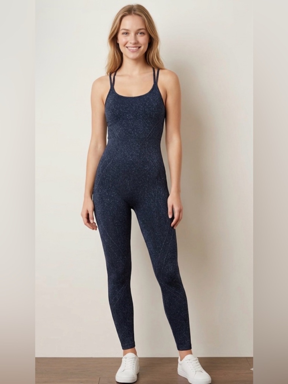 Fabletics Elegant Jumpsuit Deep Navy Sparkle